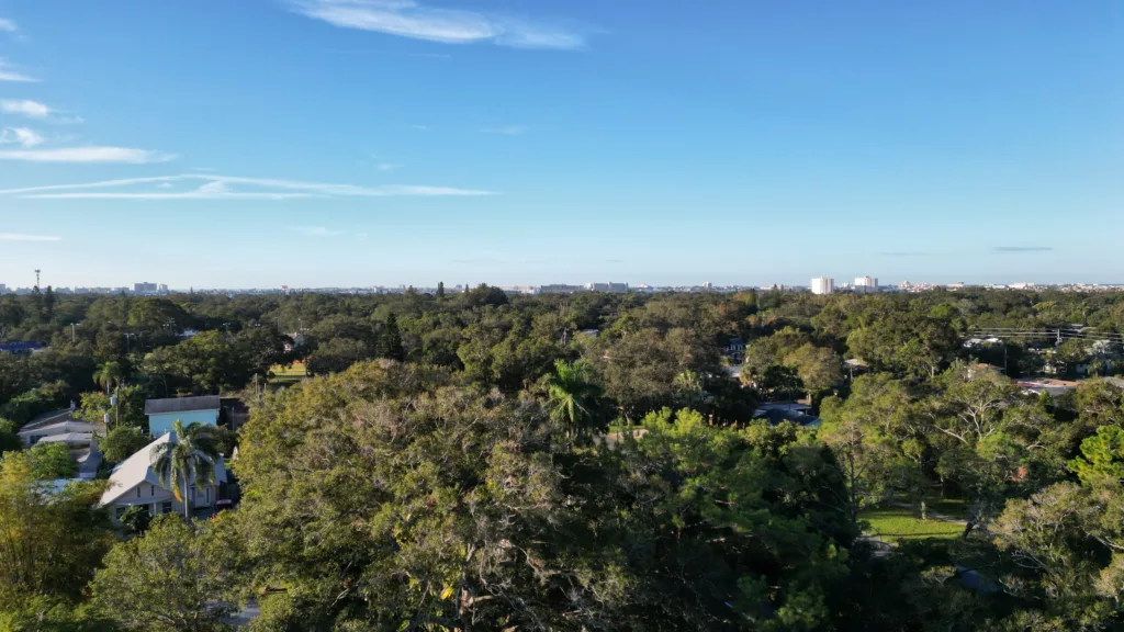 Aerial photo of Gulfport, FL taken October 28, 2022